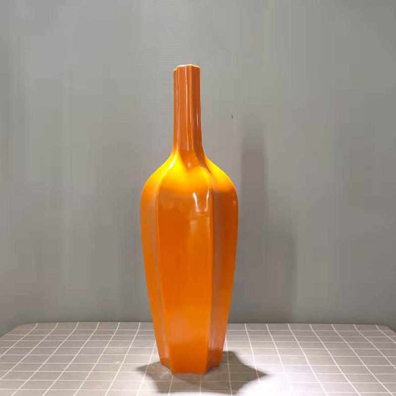 주황색 대형 높이 47cm 폭 13.5cm 구경 4cm