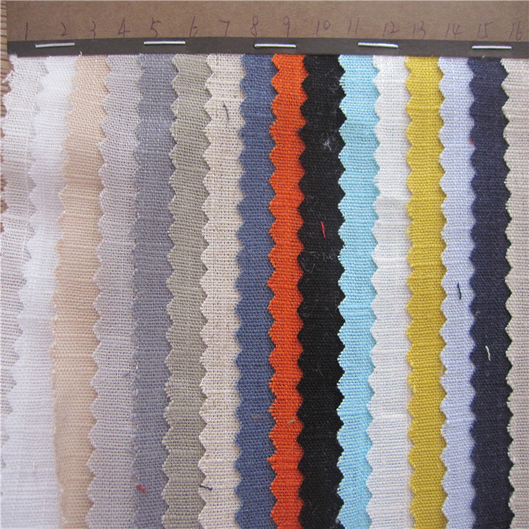 春夏季纯色亚麻棉布面料  衬衣棉麻 平纹棉麻