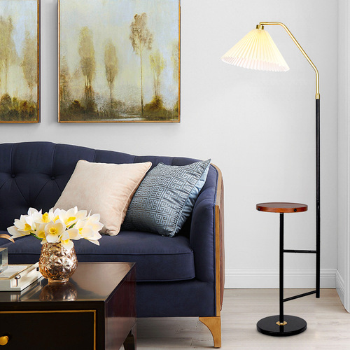 Floor lamp modern minimalist Nordic living room bedroom remote control wireless charging coffee table corner bedside floor lamp