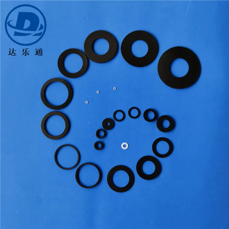 Нестандартная нестандартная амортизирующая нейлоновая резиновая прокладка, Графитовая изоляционная пластиковая плоская прокладка, черно-белая мини-шайба, утолщенная круглая