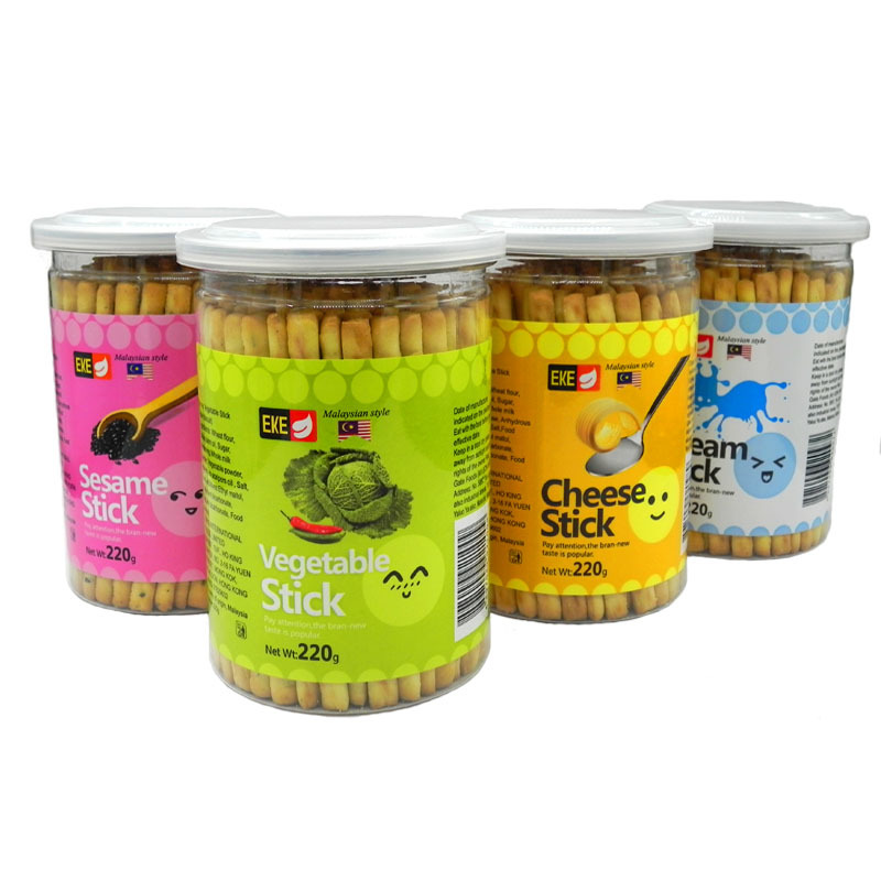 Domestic Eke Brand Stick Biscuits, Finger Biscuits, Baby Snacks (4 Flavors) 220g