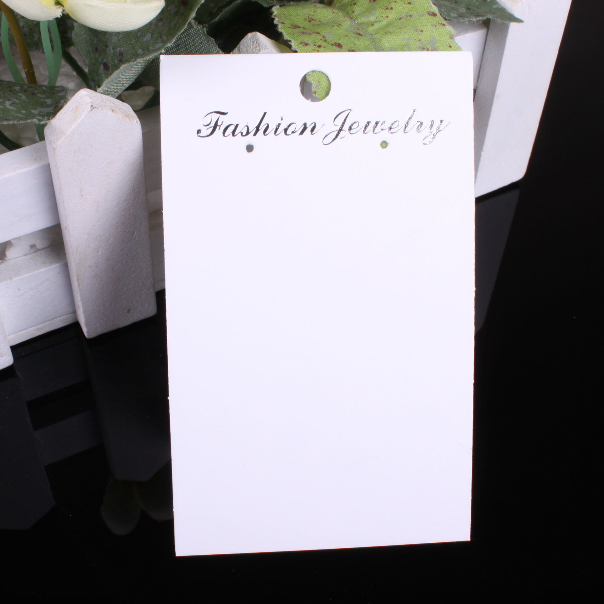 厂家直销 包装饰品一对耳环耳钉白卡纸卡片通用2孔卡板 6*9cm