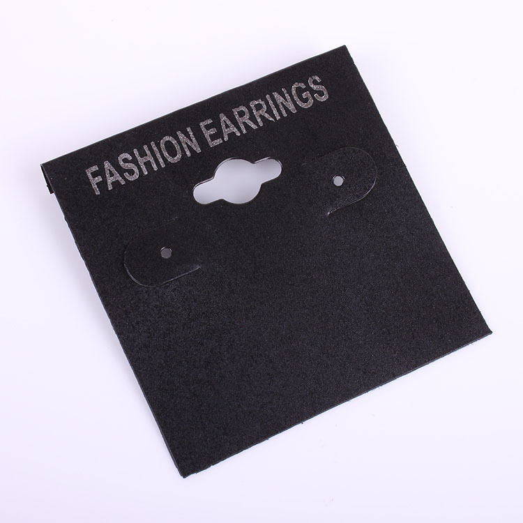 厂家直销  黑pvc耳环耳钉饰品包装卡片 5*6