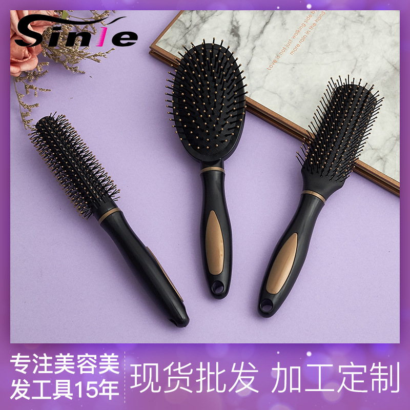 Colchón de aire peine traje de plástico bolsa de aire peine pelo curling peine cojín de aire peine de costilla peine de masaje para las mujeres