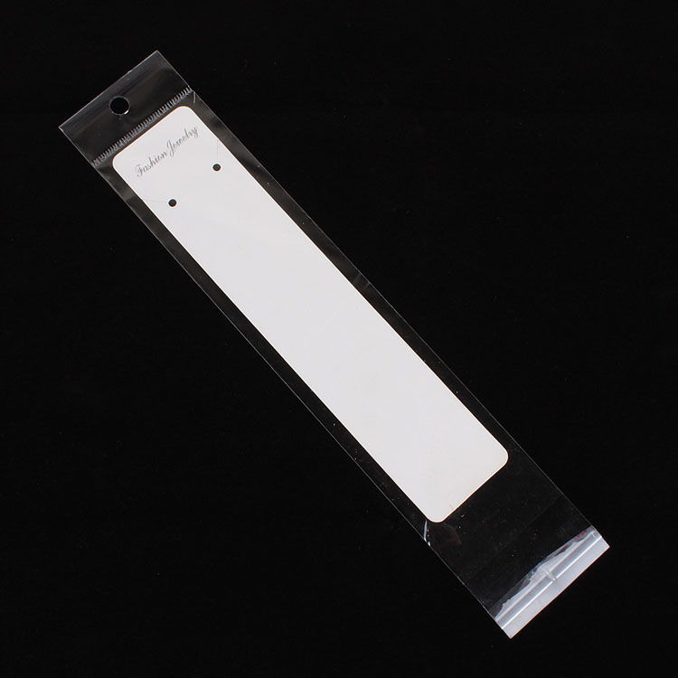 厂家直销  包装饰品透明opp袋子 4.5*26.5cm 内空4.5*21带挂带胶