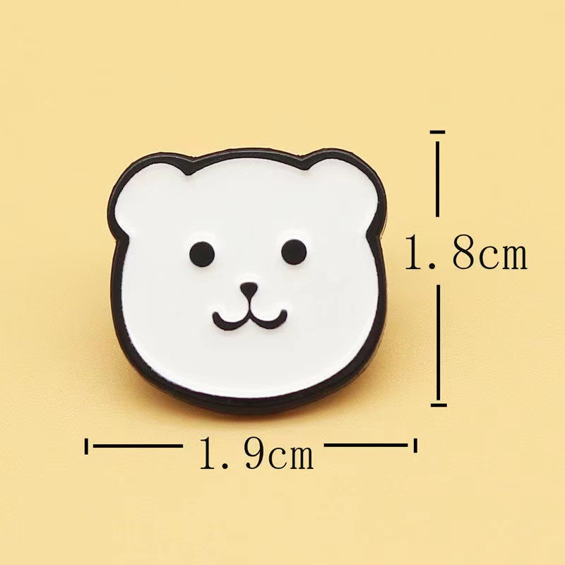 작은 흰 곰 머리 CK68