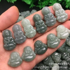 仏公観音翡翠玉石四会油青料卸売り玉男女のアクセサリーのペンダント卸売り工芸品