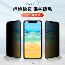 iphone12防窥钢化13适用苹果15Promax防偷窥xsmax防窥屏手机膜14