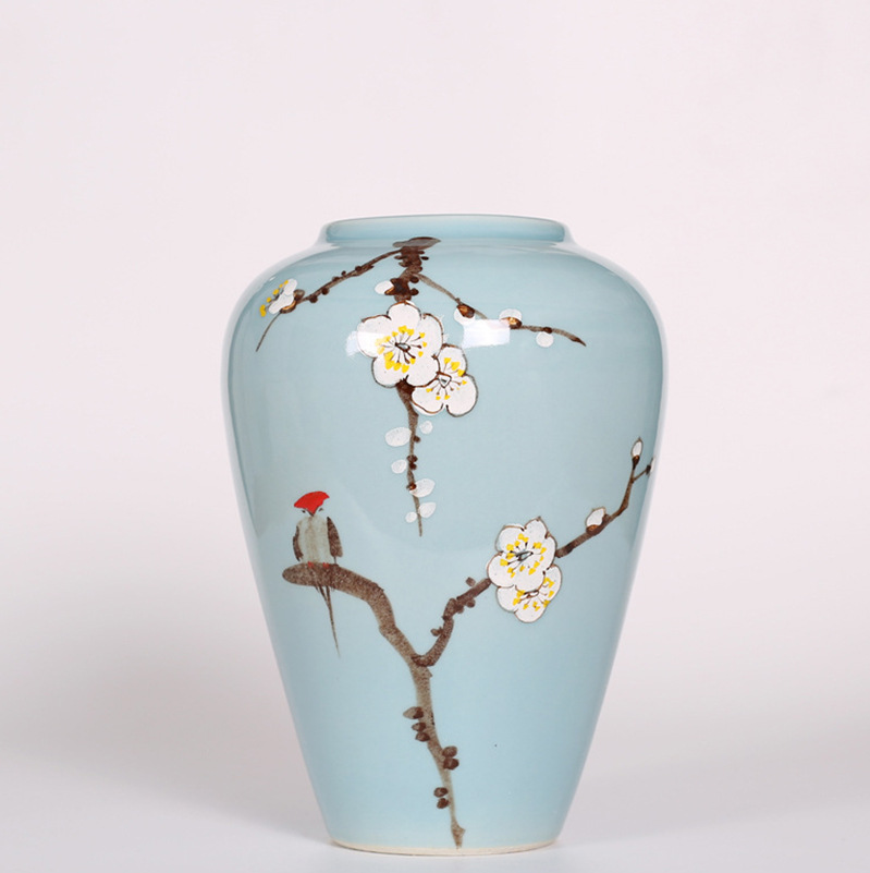 매화 매체 높이 25cm 폭 16cm 구경 9cm