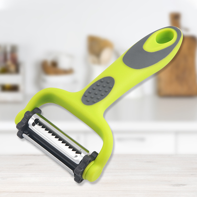 Fábrica al por mayor tres en uno melón cepilladora multifunción Rotary Peeler cocina gadget pelador de frutas