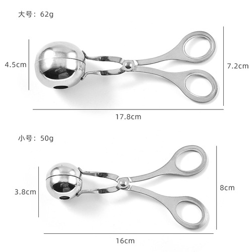 304 stainless steel meatball maker, fried fishball meatball tool, scooping tool mold for making small meatballs