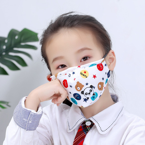 秋冬儿童卡通带呼吸阀防雾霾  学生防PM2.5棉布送过滤片