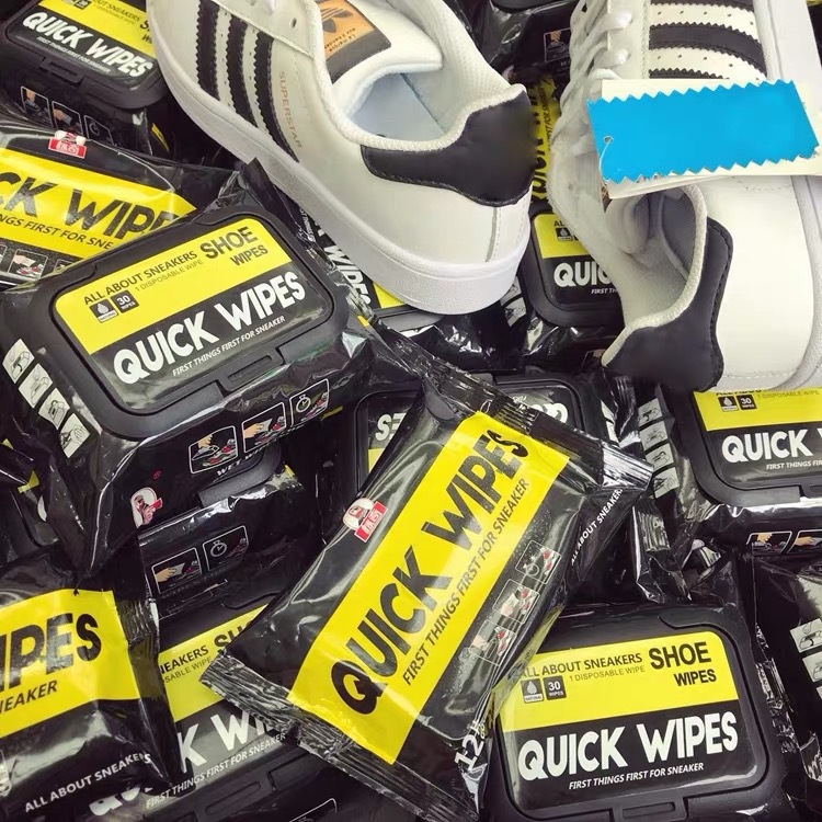 Biaoqi Shoe Wipes 30 Pack Cleaning Wipes Sports Shoes Cleaning Agent Cross-border Explosions Shoe Wash Artifact White Shoes