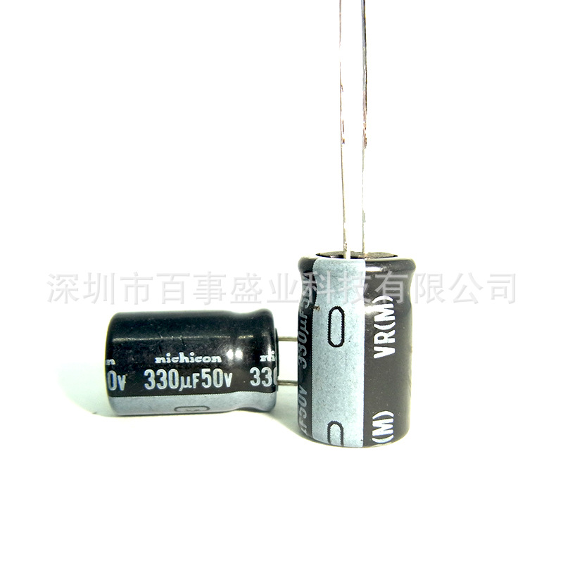 原装nichicon尼吉康 电解电容50V 330UF 10X20   HE系列