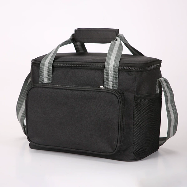 15L front pocket thermal bag black