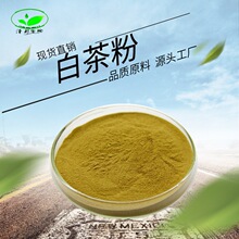 白茶速溶粉99%含茶多酚18% 奶茶烘焙白毫提取物泽邦供应现货包邮