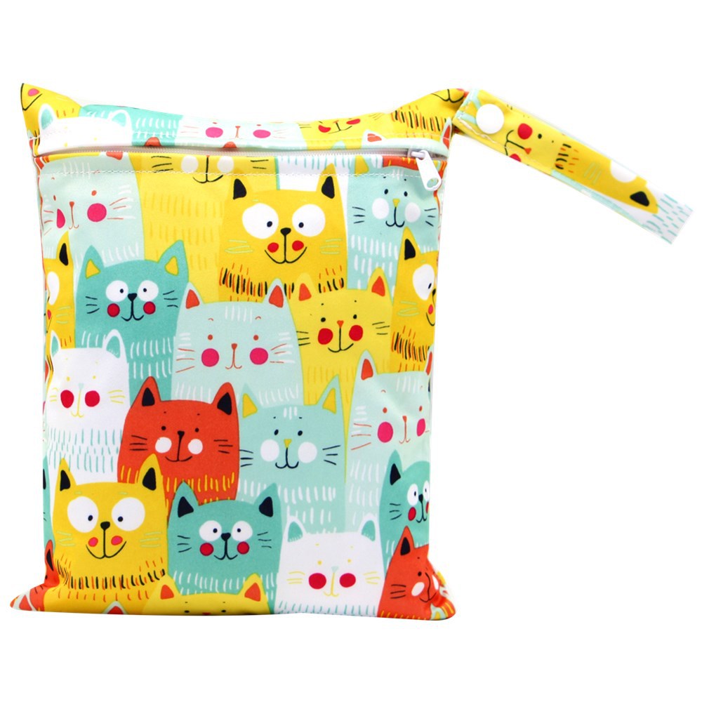 20*25cm tamaño pequeño bolsa de almacenamiento de pañales bolsa de almacenamiento de servilletas sanitarias bolsa de almacenamiento de pañales bolsa de pañales colgando bolsa de pañales