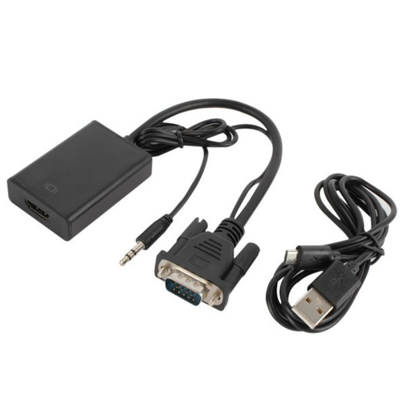 Vga To Hdmi Converter Vga To Hd Interface Female With Audio With Power...
