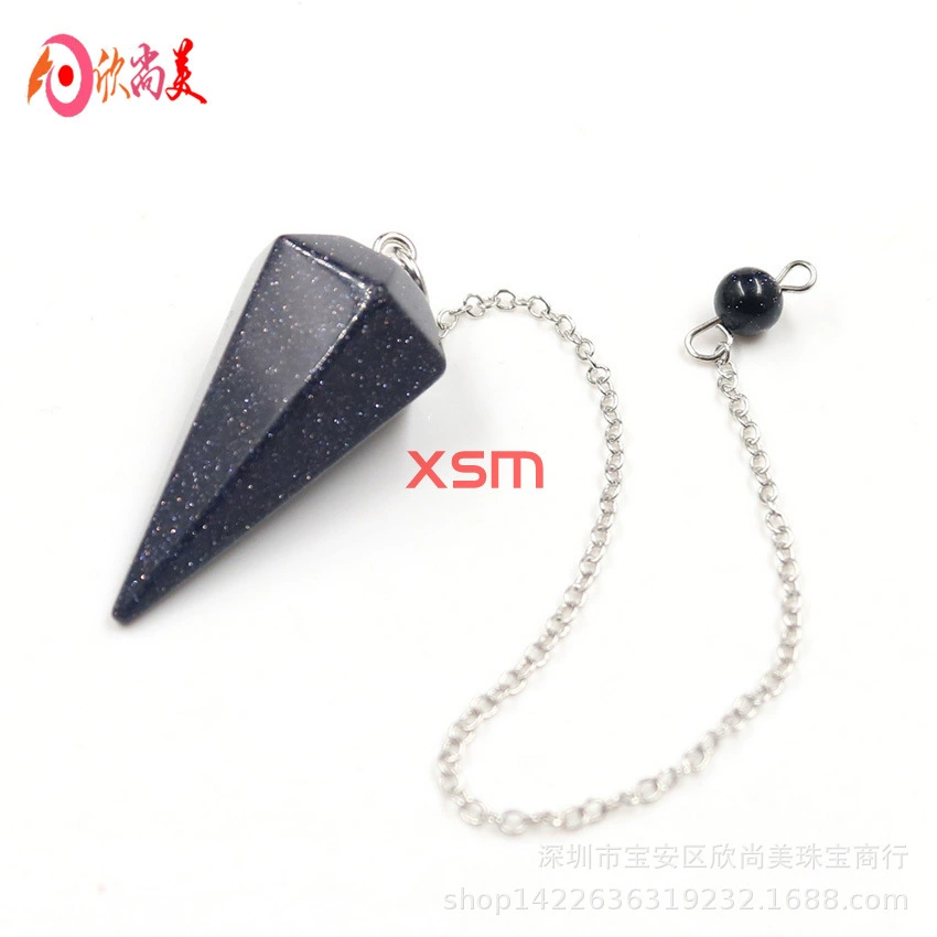 Natural water, hexagonal crystal, pendant, European style, for import, Aliexpress