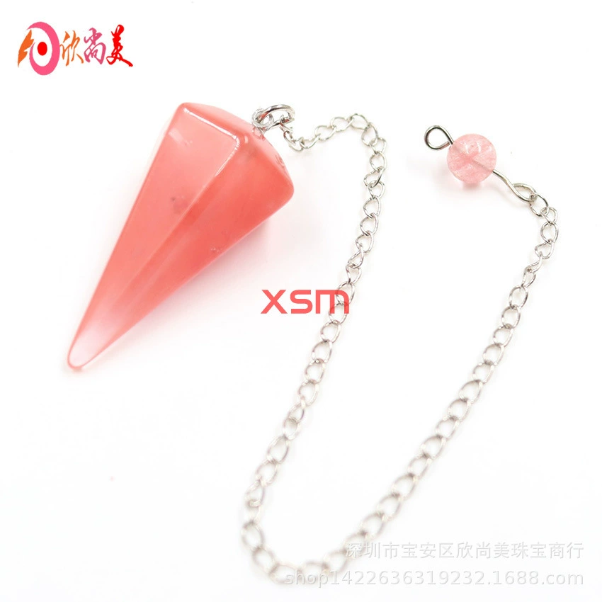 Natural water, hexagonal crystal, pendant, European style, for import, Aliexpress