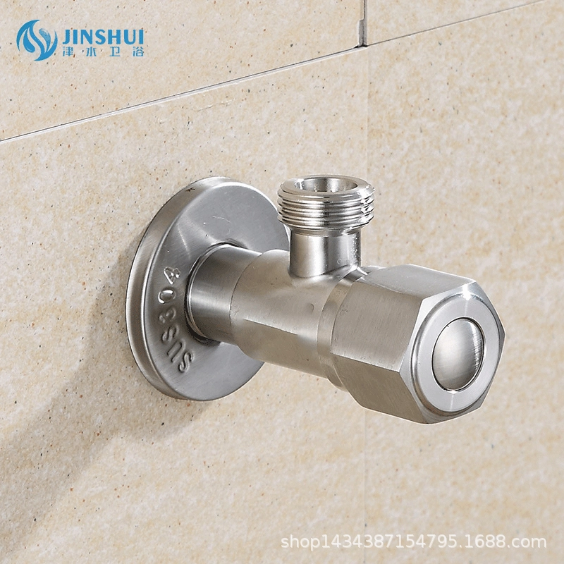 Фабрика оптом 304 шестиугольный угловой клапан бытовой нержавеющей стали угловой клапан медный сердечник Быстрое открытие Большой выгодно