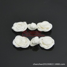 锦纶玫瑰花形中国风手工旗袍盘扣中式唐装女装上衣钮扣可来样染色