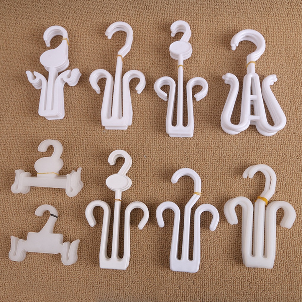 Cross border supermarket slipper Exhibition Hooks Plastic shoes Herringbone hook multi-function Drying shoe rack pylons