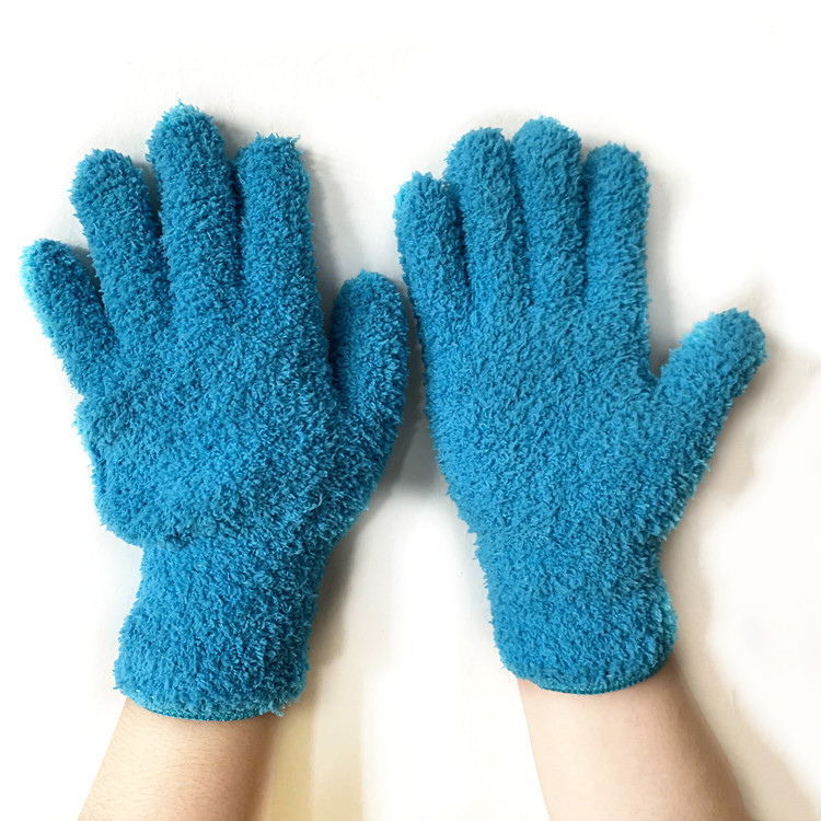 Guantes de microfibra para quitar el polvo de Amazon, guantes de lana coral, guantes para limpieza de coches, guantes de media lana para mayor comodidad.