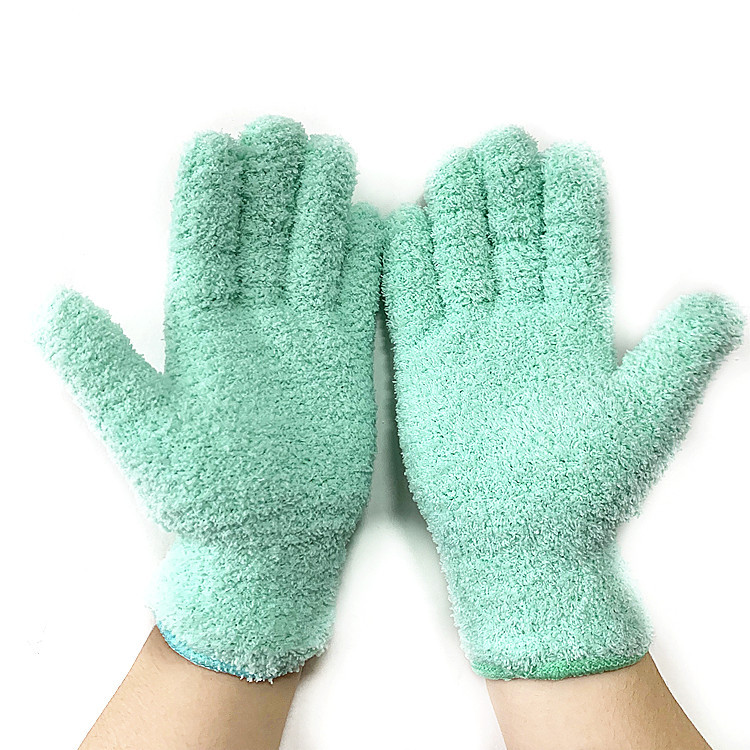 Guantes de microfibra para quitar el polvo de Amazon, guantes de lana coral, guantes para limpieza de coches, guantes de media lana para mayor comodidad.