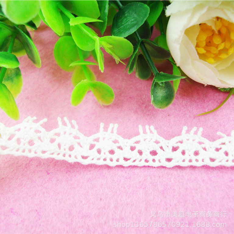1.5cm棉线机织花边 领口袖口裙摆手工欧式辅料 童装家纺厂家直销
