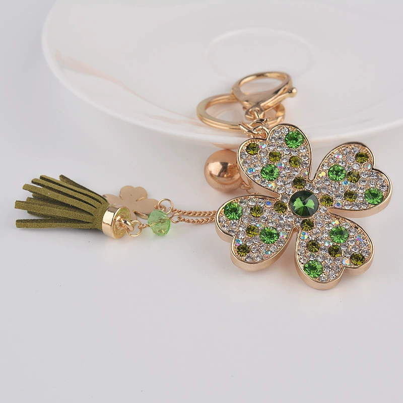 Creative lucky clover, модный брелок для ключей, украшение сумки, подвеска, корейский стиль, оптовая продажа