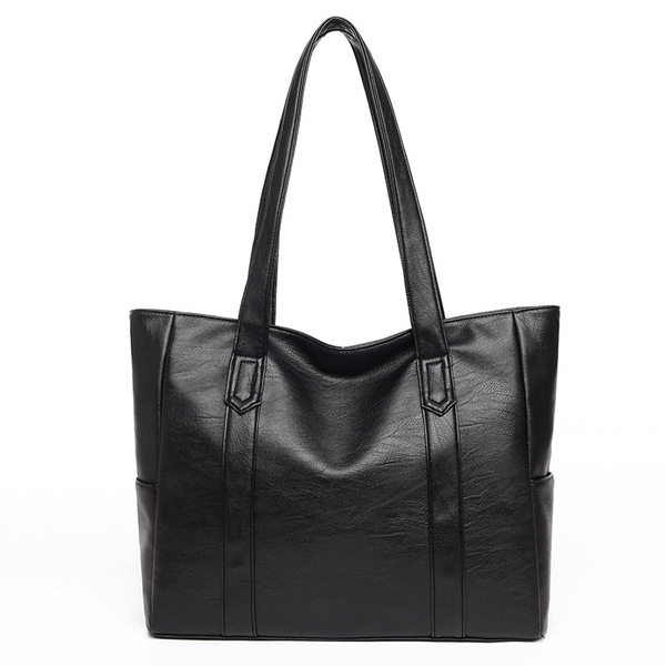 Capacious elegant retro handheld one-shoulder bag