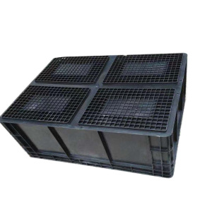 Factory Direct Supply Pp Black Turnover Box Size Specifications a Variety of Optional