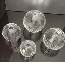 强折射切面中孔球酒店KTV装潢家居配饰水晶玻璃穿孔台灯灯饰配件