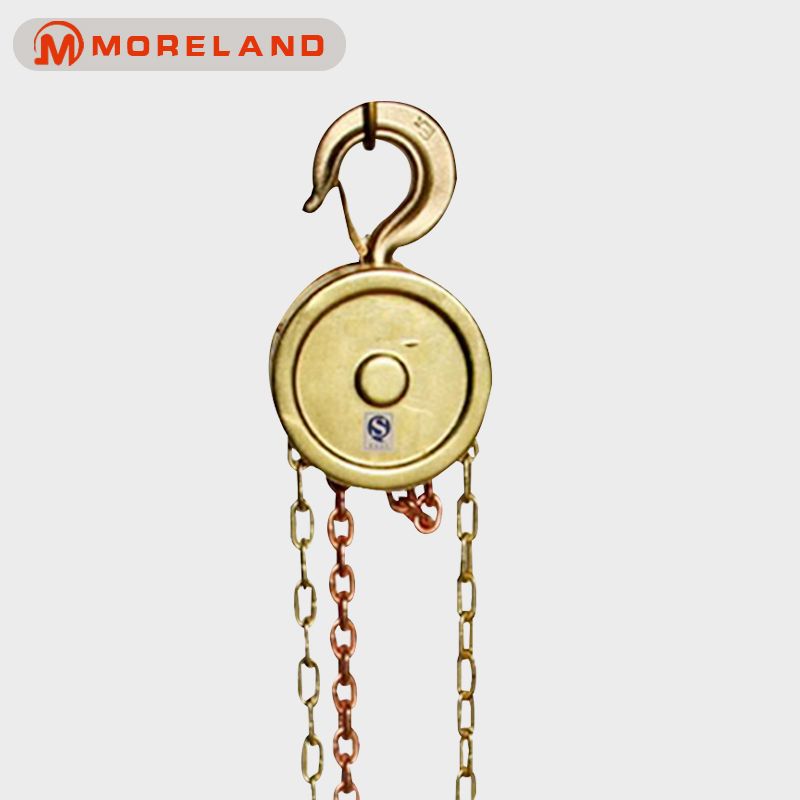 厂家供应纯铜防爆手拉葫芦化工专用起重吊葫芦2吨3米圆形防爆葫芦