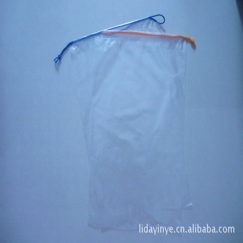 厂家值供PE束口袋穿绳袋抽绳束口塑料袋pe袋子束口袋塑料可回收