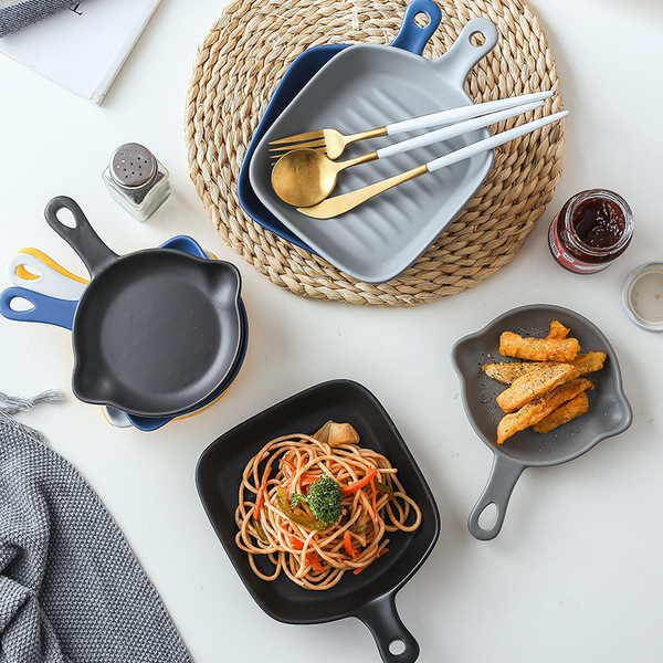 Ins Nordic breakfast Western food dish baking tray ceramic tableware…