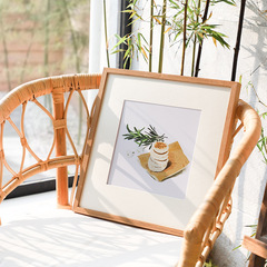 相框掛牆實木字畫裝裱框來圖任意尺寸木質拼圖外框正方形畫框掛牆