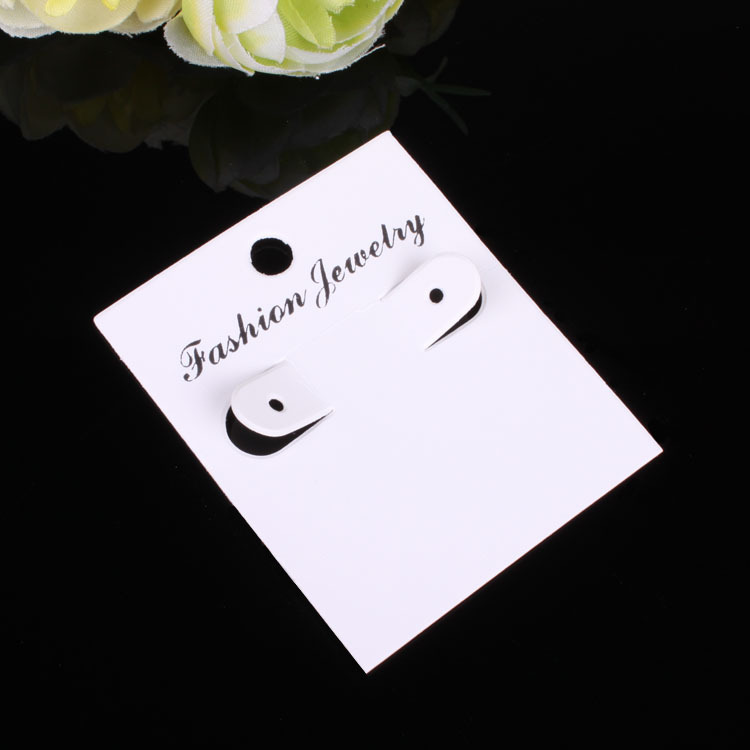 厂家直销  饰品一对耳环耳钉饰品包装卡片 流行通用白卡纸板5*6cm