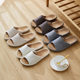 Japanese Style Simple Spring and Summer Thick Bottom Linen Home Four Seasons Waterproof Non-slip Couple Home Slippers Basin Bottom Slippers for Men and Women