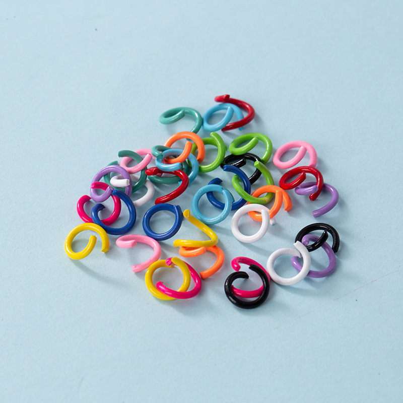 100 color open ring paint connection iron ring bracelet handmade material paint DIY jewelry accessories wholesale 100 color open ring paint connection iron ring bracelet handmade material paint DIY jewelry accessories wholesale