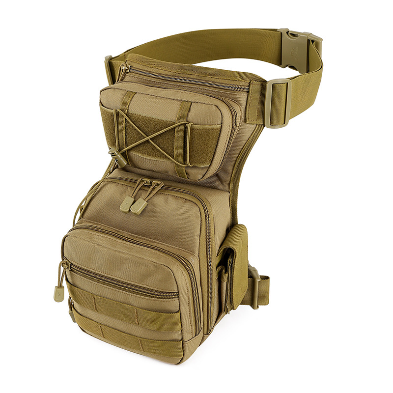 Precio de fábrica suministro versión mejorada bolsa de pierna táctica al aire libre ventiladores militares equipo bolsa de cintura bolsa de pesca multi-color opcional bolsa de cintura motorizada