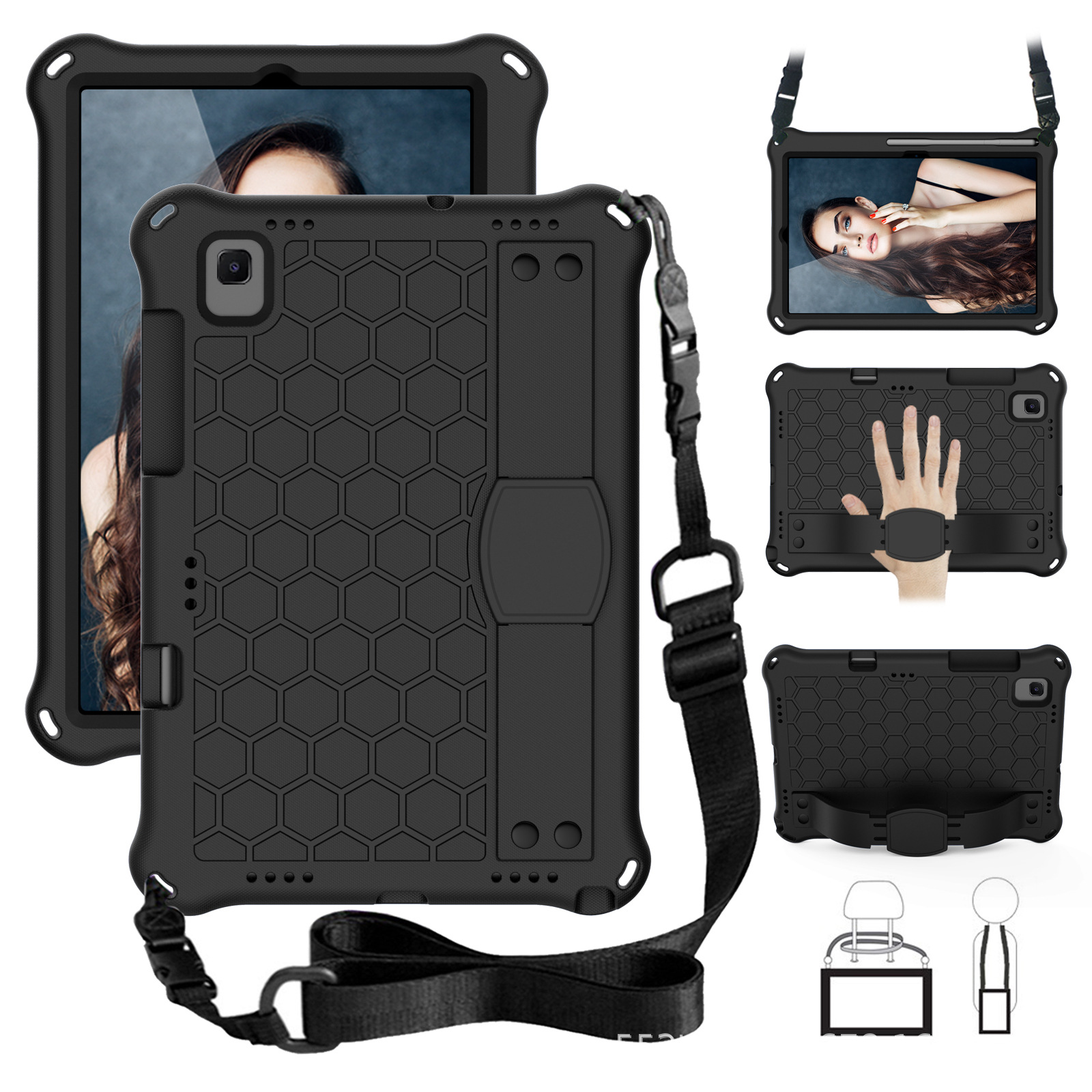 Suitable for Samsung A7 tablet protective cover T860 pen slot T720 anti-fall 10.4 inch 2020EVA shell T500