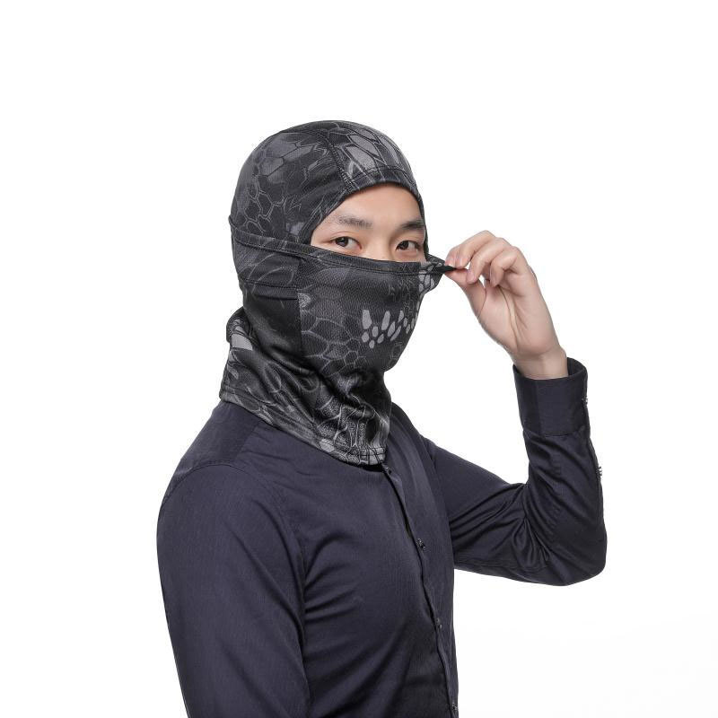 Camuflaje táctico sombrerería protección solar al aire libre anti-Arena camuflaje máscara de equitación caliente equipo táctico