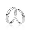 Ring for beloved for St. Valentine's Day, fashionable accessory, silver 925 sample, Birthday gift