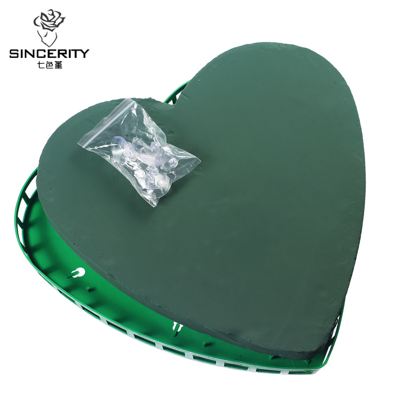 Flor de barro boda coche flor de barro con ventosa arreglo floral rectangular en forma de corazón en forma de V flor barro decoración suministros