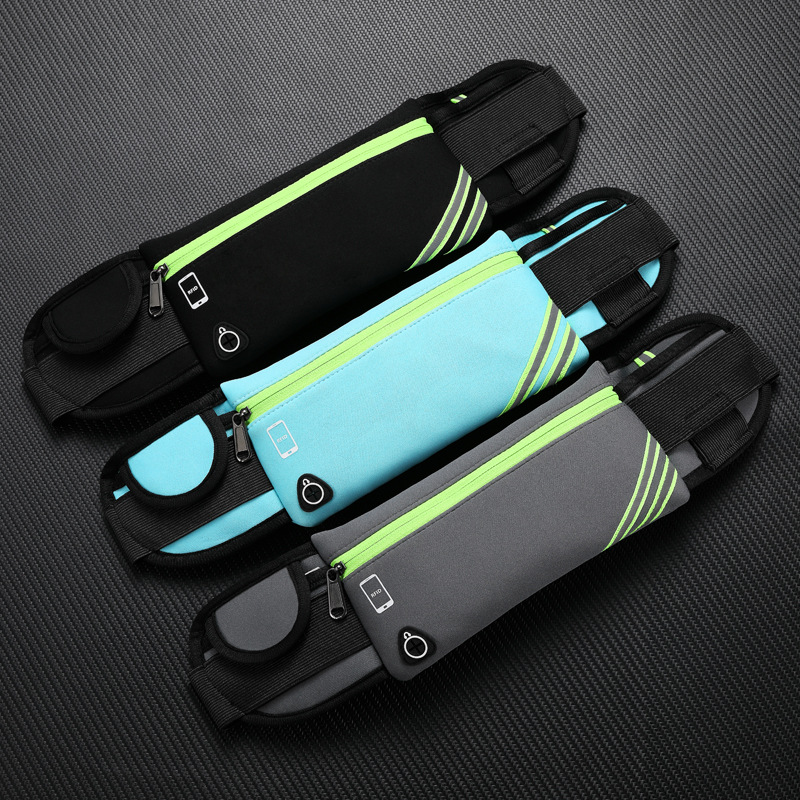 rfid防盗腰包防辐射运动腰包跑步手机包超轻多功能防水健身装备包|ru