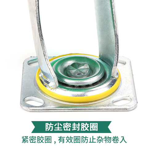 Universal wheel iron core silent rubber wheel solid caster 5/6/8 inch industrial heavy-duty flatbed trolley wheel