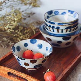 西田木雨日本进口派西高脚碗家用酒店用日式陶瓷餐具米饭碗小碗