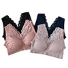 Lace wireless bra, tube top, protective underware, underwear, plus size, beautiful back